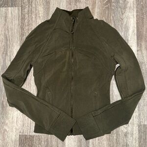 Lululemon define cropped jacket Dark Olive NWOT